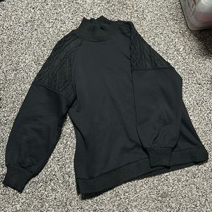 Black High Neck Sweater